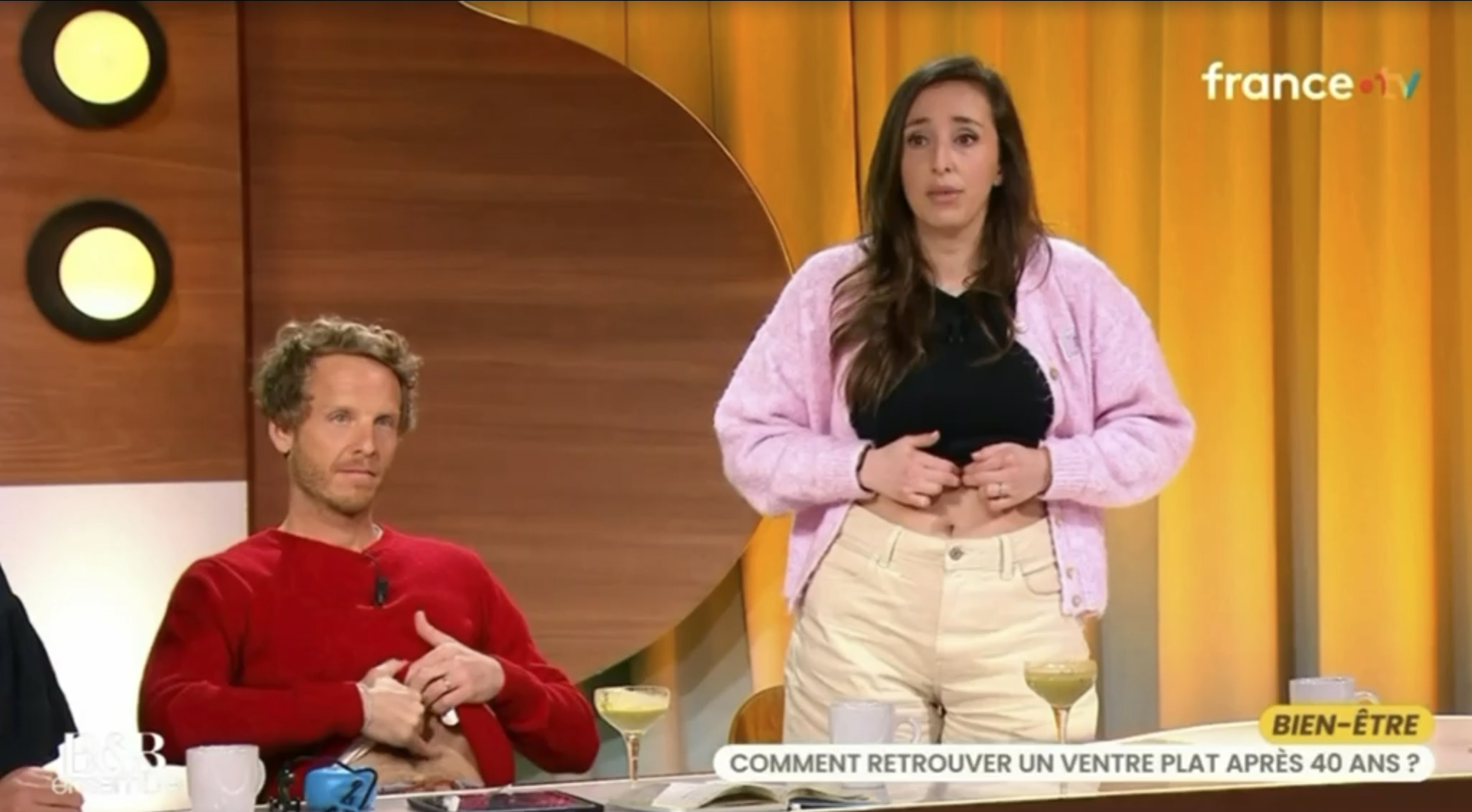 Judith Samama-Patte sur le plateau de Bel et Bien Ensemble, France TV